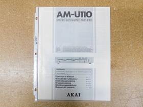 Am-u110 Akai Stereo Integrated Amplifier Operators Manual Original
