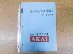 At-2200 Akai At-2200/l Stereo Tuner Service Manual With Schematics Original
