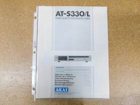 At-s330 Akai At-s330/l Fm/am Quartz Synthesizer Tuner Operators Manual Original