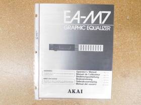 Ea-m7 Akai Graphic Equalizer Operators Manual Original