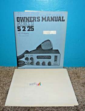 S225 Amcomm Transceiver Owners Manual With Schematic Free Shipping