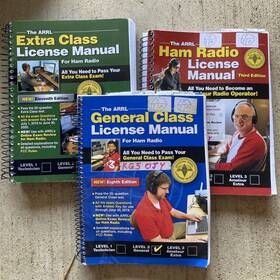 Arrl 781625950550 3 - Aarl Ham Radio License Manuals Level 1 2 Technician General Amateur Set