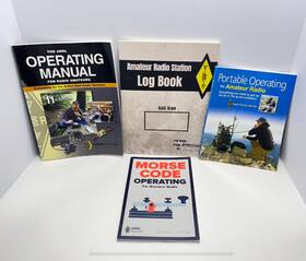 Arrl 781625950598 Ham Radio Book Lot Operating Manual Morse Code Portable Amateur