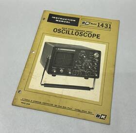 1431 B & K Precision Dynascan B&k Solid-state Triggered Sweep Oscilloscope Manual Original Ham Radio