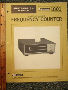 1801 B & K Precision Dynascan B&k 6-digit Auto-ranging Frequency Counter Manual Original Ham Radio