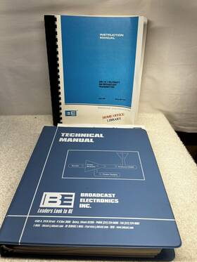 Am-500a Broadcast Electronics Be Technical And Instruction Manual For Am-1a Radio Transmitter