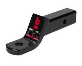 15975 Brok Products Standard Ball Mount 2 Inch X2 Drop 1 Black Powdercoat