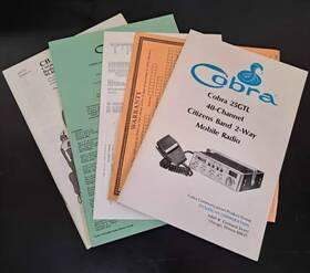 25gtl Cobra Vintage Cb Radio Booklet Lot - -78 Rules Dynascan