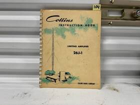 26j-1 Collins Limiting Amplifier Model Vintage User Manual