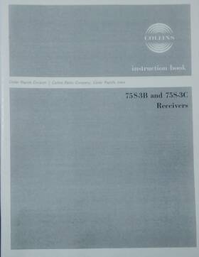 75s-3b Collins 73s-3c And Receiver Instruction Book Spec Sheet