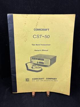 Comcraft Cst-50 Two Band Transceiver Owners Manual