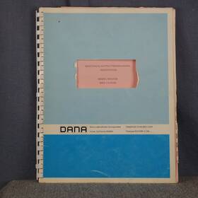 5403 Dana Laboratories Model 5403/035 Electrical Output/programming Accessories Operation Manual