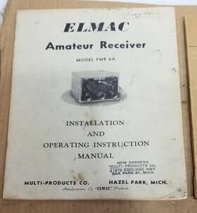 Pmr-6a Elmac Ameteur Radio Receiver Manual