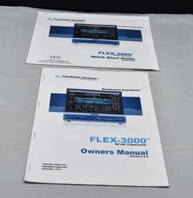 Hf-6m Flexradio System Flex 3000 Transceiver Owners Manual And Quick Start Guide Silent Key Sale