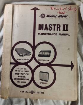 Lbi30250c Ge Mastr Ii Uhf Two-way Fm Radio Maintenance Manual