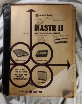 Lbi30740 Ge Mastr Ii Two-way Fm Radio Maintenance Manual
