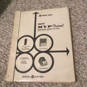 Lbi4995e Ge Mastr Mvp Personal Two-way Fm Radio Manual Datafile Folder Df-9039
