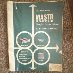 General Electric Lbi-3640c Mastr Progress Line Manual Two-way Fm Mobile 1969 Vintage