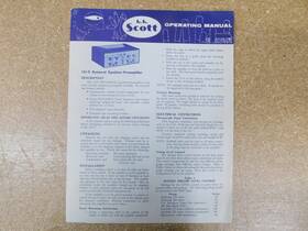 121-c H.h. Scott H.h Operating Manual Dynaural Equalizer-preamp Original