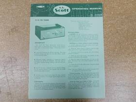 311-b H.h. Scott Fm Tuner Operating Manual Original