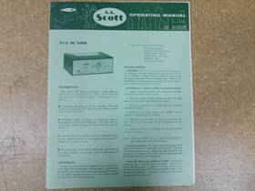311-c H.h. Scott Fm Tuner Operating Manual With Schematics Original