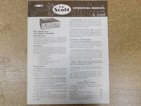 331-c H.h. Scott Am-fm Tuner With Equalizer Preamplifier Operating Manual