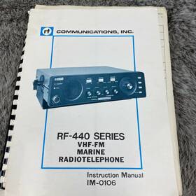 Im-0106 Harris Rf-440 Series Marine Radiotelephone Instruction Manual