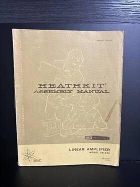 595-1122-01 Heathkit Linear Amplifier Assembly Manual Sb-220