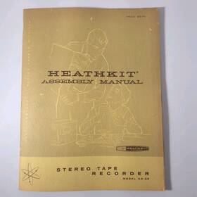 Ad-22 Heathkit Stereo Tape Recorder Model Assembly Manual Vintage