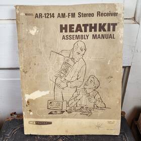 Ar-1214 Heathkit Vtg 1972 Assembly Manual Model Am-fm Stereo Solid Receiver