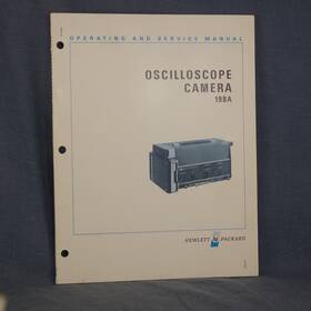 Hp 198a Oscilloscope Camera Operation And Service Guide Manual