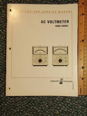 400el Hp Ac Voltmeter 400e / Operating And Service Manual Original
