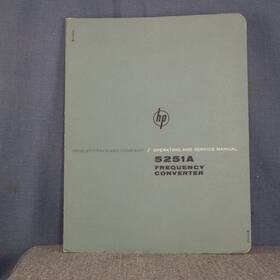 5251a Hp Model Frequency Converter Operation And Service Manual