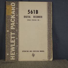 561b Hp Model Digital Recorder Operating And Service Manual