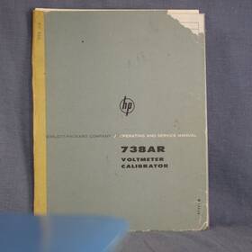 738ar Hp Voltmeter Calibrator Operation And Service Guide Manual