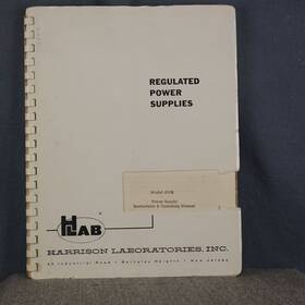 855b Hp Model Power Supply Operating And Service Manual