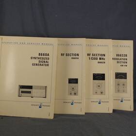 86632b Hp 86601a 8660a Synthesized Signal Generator Plus 86602b Manual Set