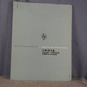 1401a Hp Agilent Dual Trace Vertical Amplifier Operating And Service Manual