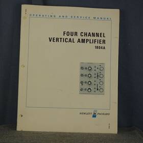 1804a Hp Agilent Four Channel Vertical Amplifier Operating And Service Manual