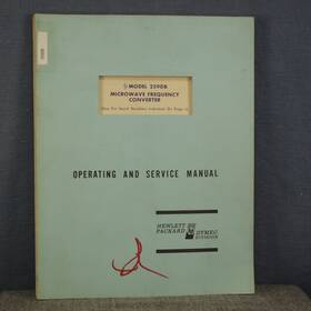 Hp Agilent 2590b Microwave Frequency Converter Operating And Service Manual #2