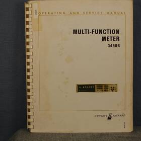 3450b Hp Agilent Multi-function Meter Operating And Service Manual With Schematics