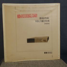 Hp Agilent 3480c 3480c/d Digital Voltmeter Operating And Service Manual With Schematics