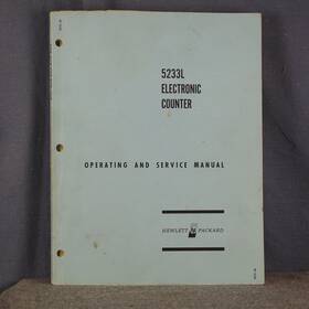 5233l Hp Agilent Electronic Counter Operating And Service Manual