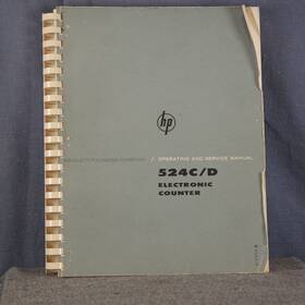 524c Hp Agilent 524c/d Electronic Counter Operating And Service Manual