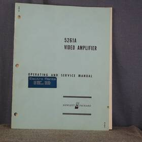 5261a Hp Agilent Video Amplifier Operating And Service Manual
