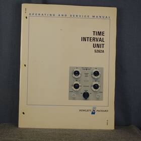 5262a Hp Agilent Time Interval Unit Operating And Service Manual