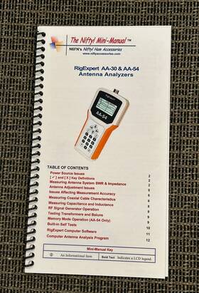 Icom Aa-54 Rigexpert Aa-30 And Antenna Analyzers Mini Manual By Nifty Ham Accessories