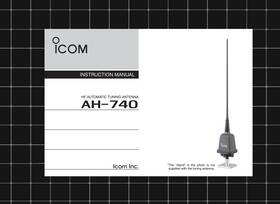 Icom Ah-740 Instruction Manual User Guide How-to 12 Pages Usa Made
