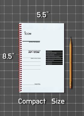 Icom Ap-95m 4 In 1 Manual Guide 214 Pages Half Size 5.5x8.5