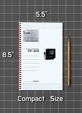 Icom Fp-601 Instruction Manual User Guide How-to 97 Page Half Size 5.5x8.5
